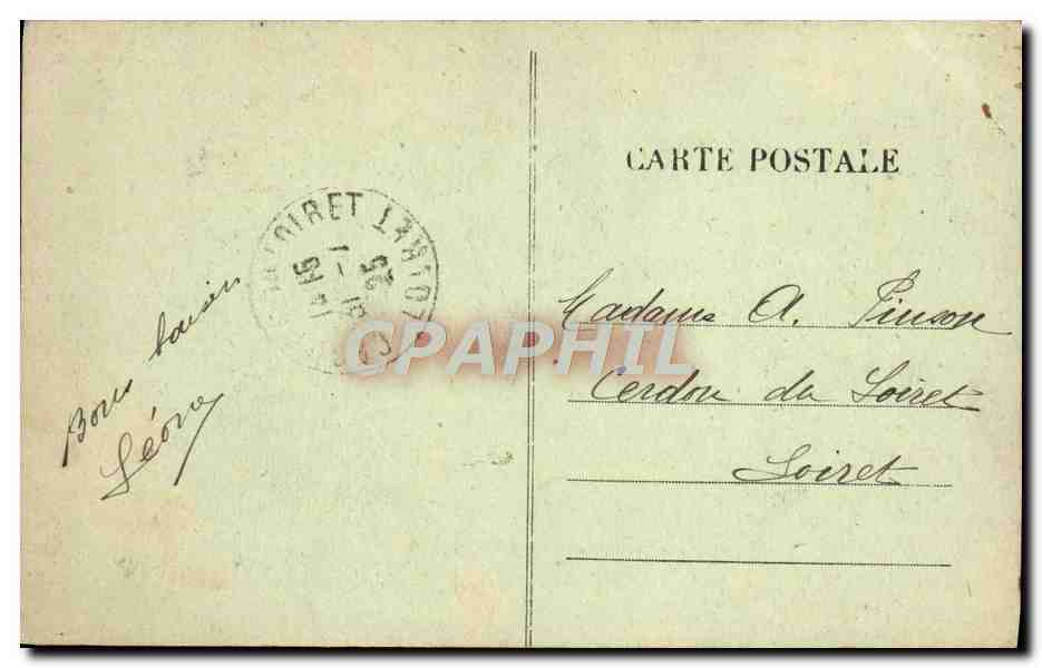 CPA Saintes Arenes Gallo Romaines et clocher de St Eutrope — Rückseite