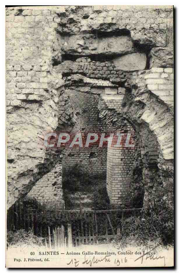 CPA Saintes Arenes Gallo Romaines Couloir des loges