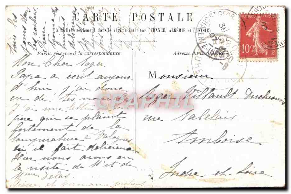 CPA Royan Les Bains Le Casino de Foncillon — Rückseite