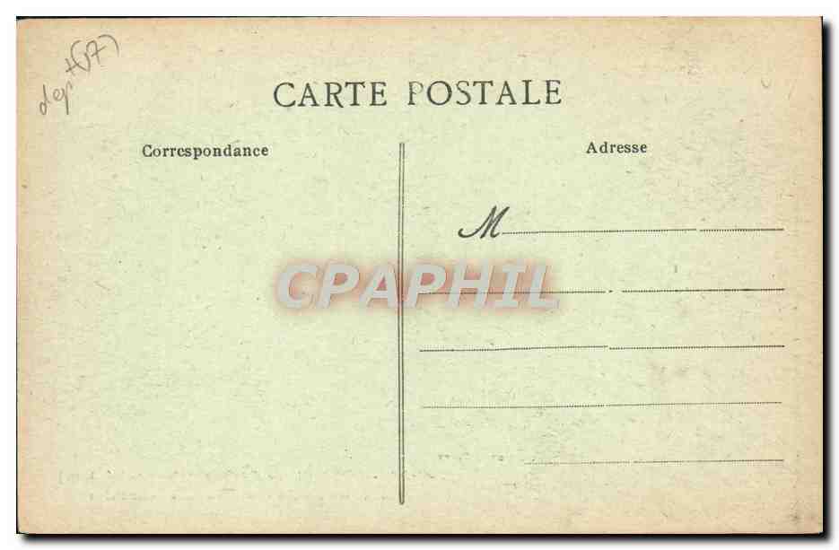 Route de la Corniche und verbogene Kiefern in Saint-Palais — Dandourey — n°90 — Rückseite