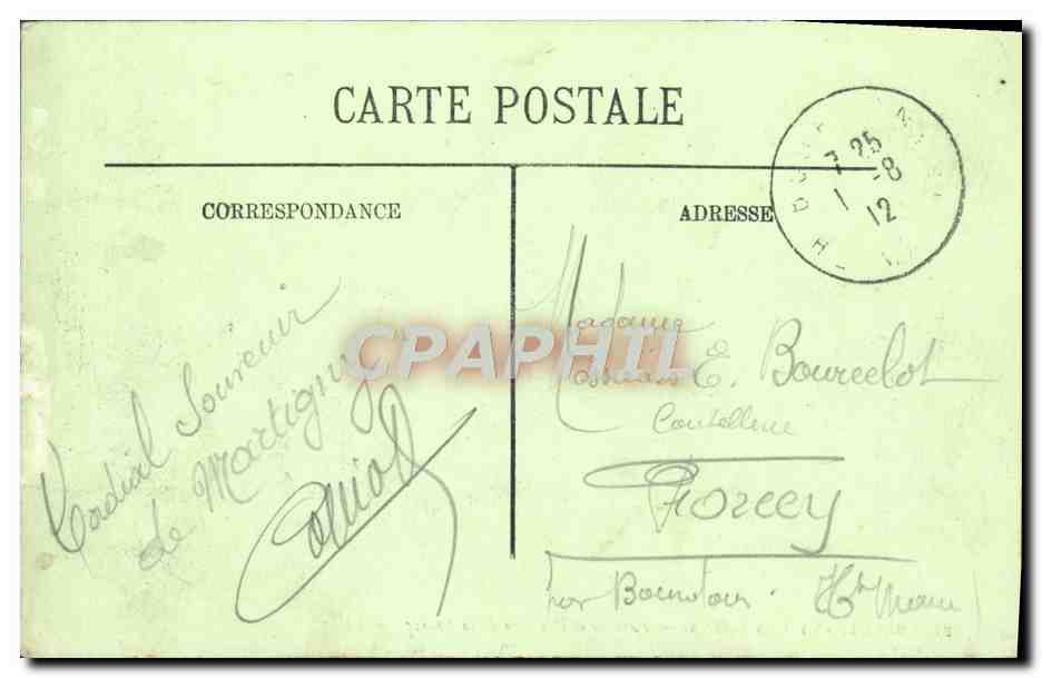 CPA Martigny Les Bains Paysage et Pavillon de la Source — Verso