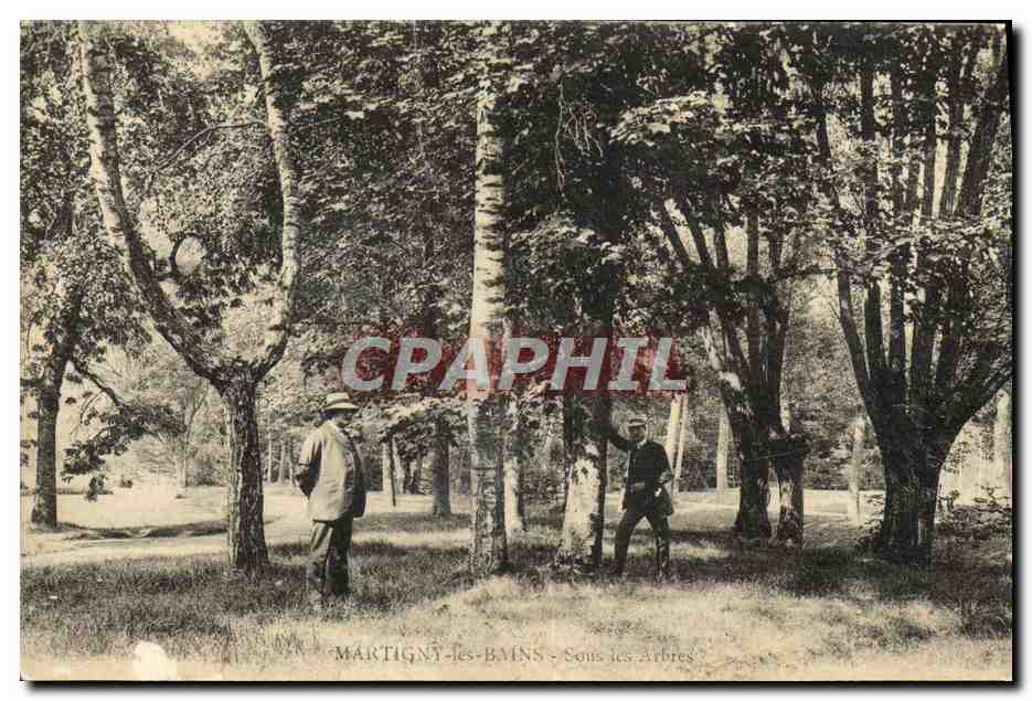 CPA Martigny Les Bains Sous les arbres