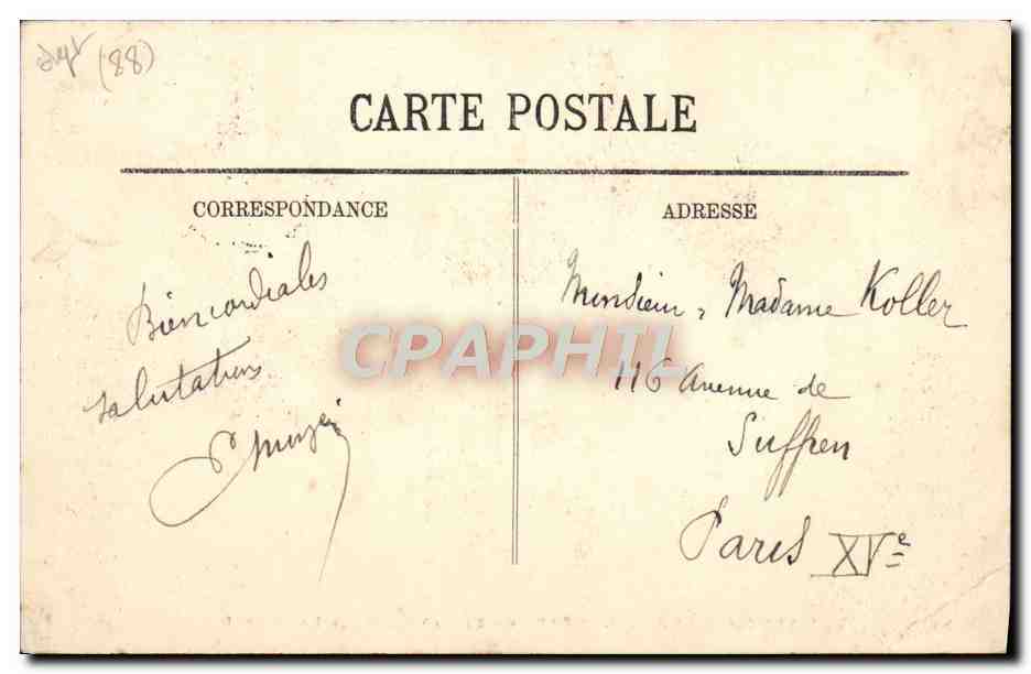 CPA Martigny Les Bains Paysage Et Pavillon De La Source — Verso