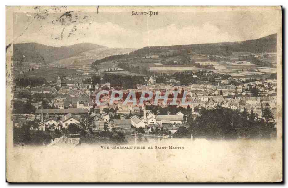 CPA Saint Die Vue Generale Prise de Saint Martin