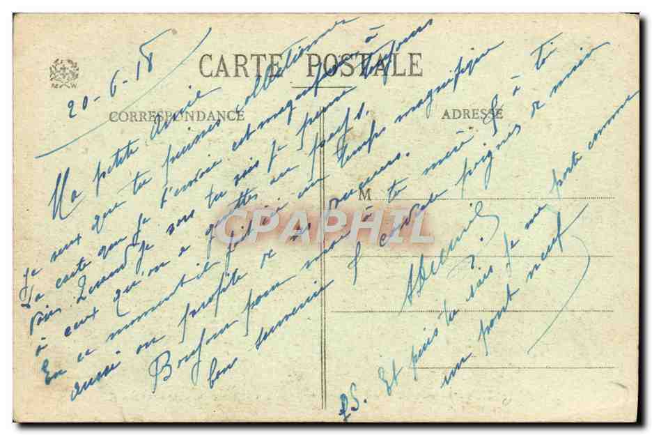CPA Saint Die La chaire du diable Le sapin sec — Rückseite