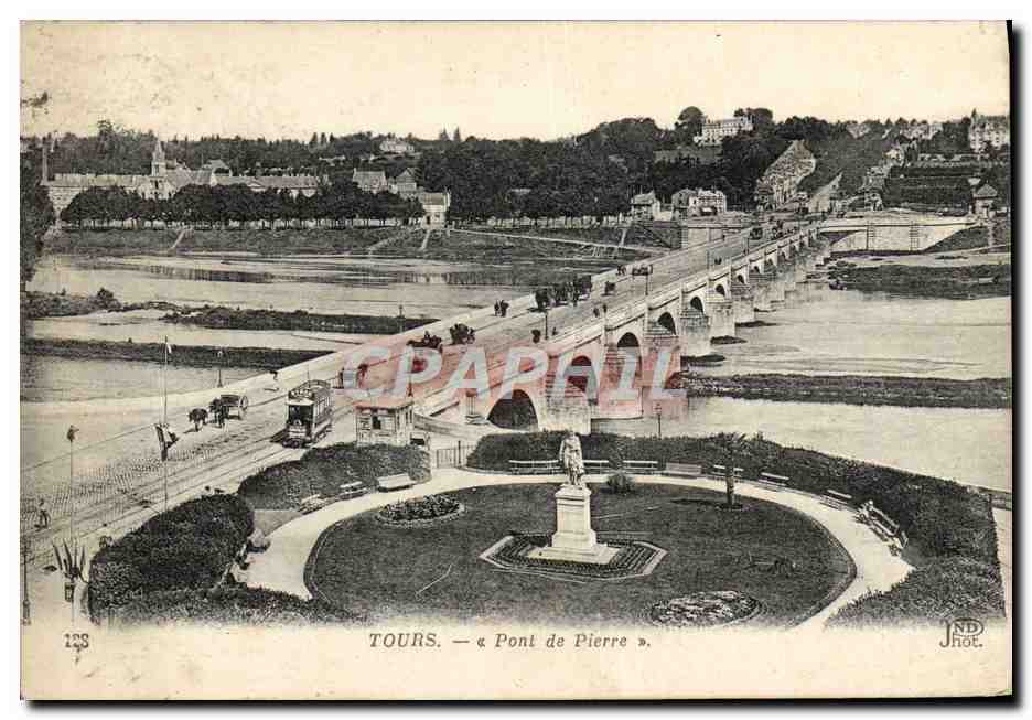 CPA Tours Pont de Pierre
