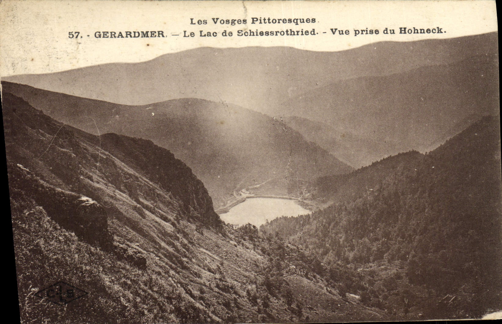 CPA Gerardmer Le Lac De Schiessrothried Vue prise du Hohneck