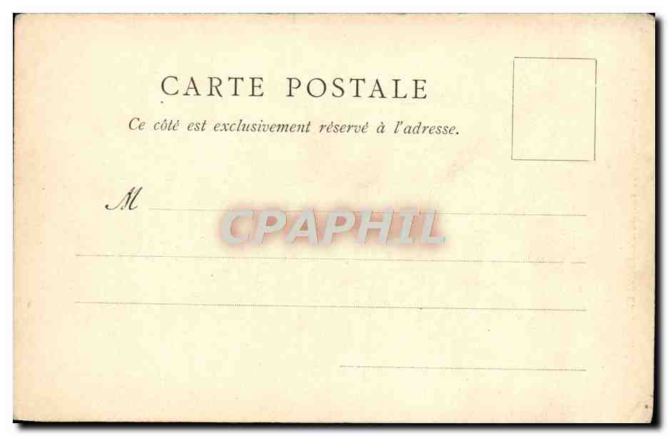 CPA Paris Exposition universelle de 1900 Palais du chateau d'eau et d'electricite — Rückseite