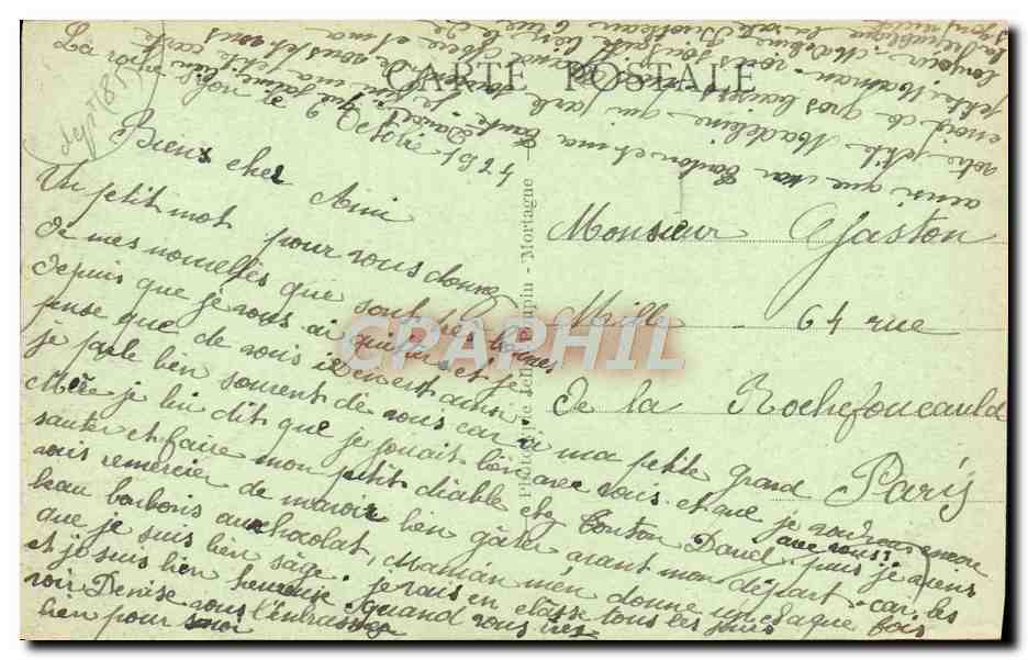CPA La Roche sur Yon La prefecture — Rückseite