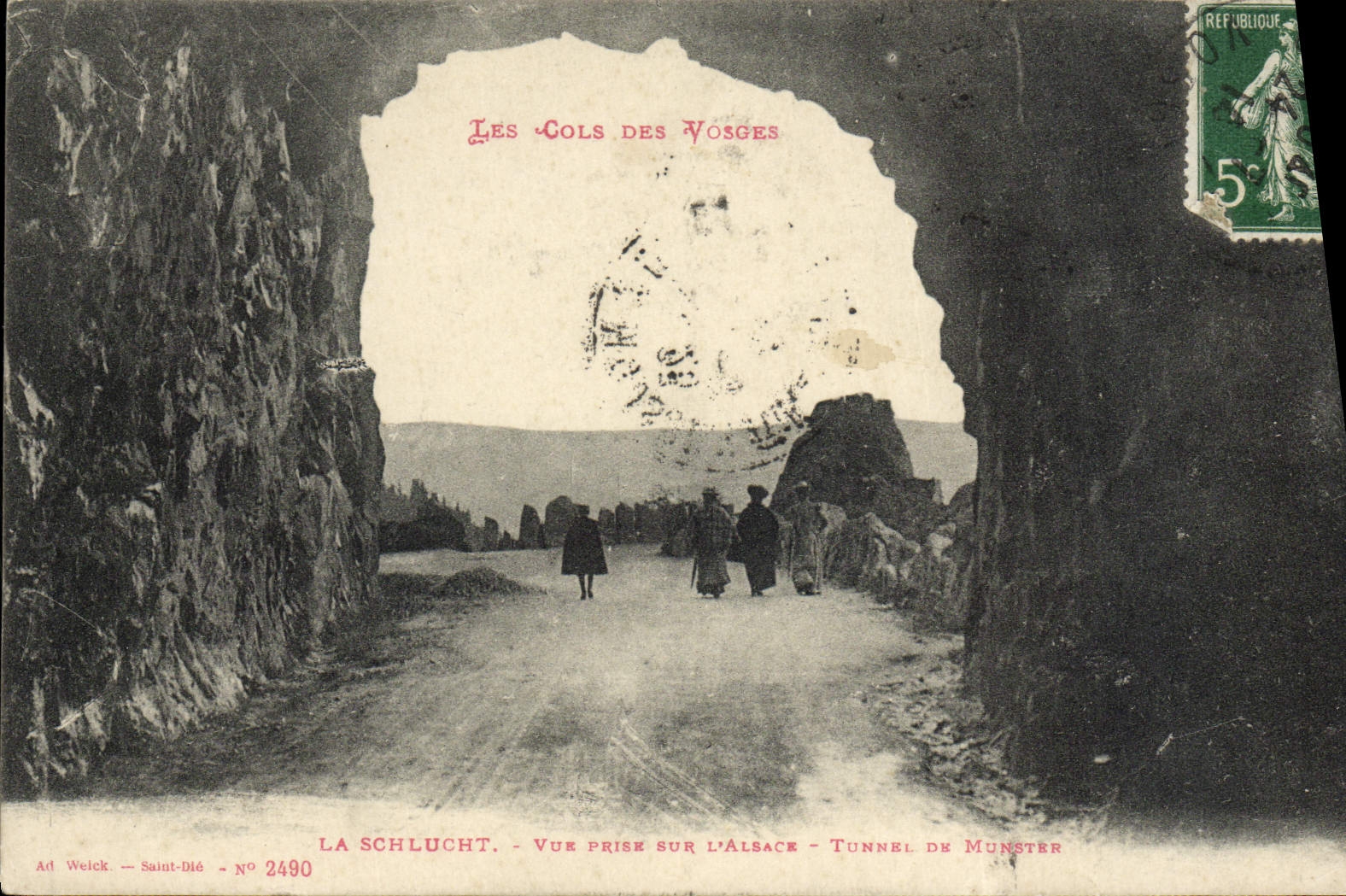 La Schlucht - Vue prise sur l'Alsace - Tunnel de Munster — Ad Weick, Saint-Dié, n° 2490