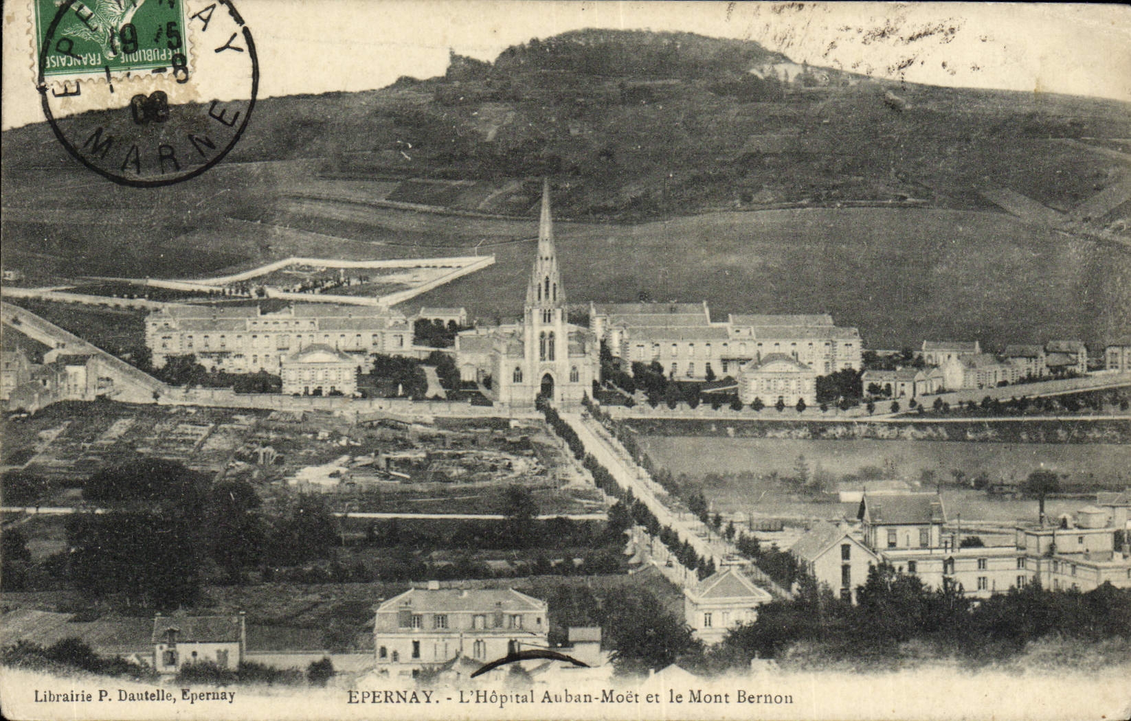CPA Epernay L'Hopital Auban Moet et le Mont Bernon
