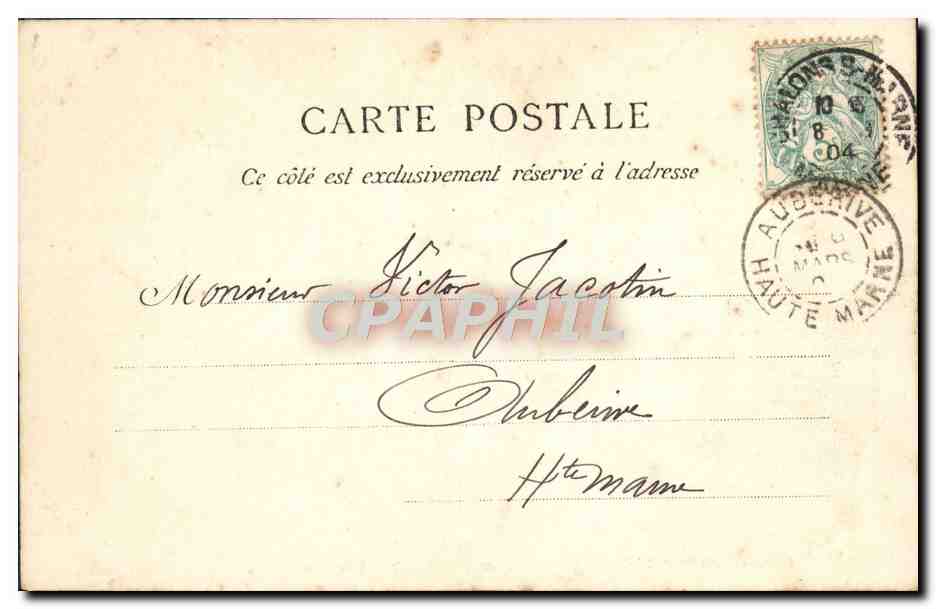 CPA Chalons Sur Marne Pont Du Bastion Mauvilain — Verso