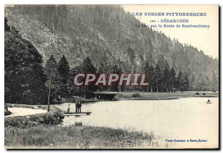 See auf der Straße nach Ramberchamp — Gérardmer — Photo Homeyer et Ehret, Epinal