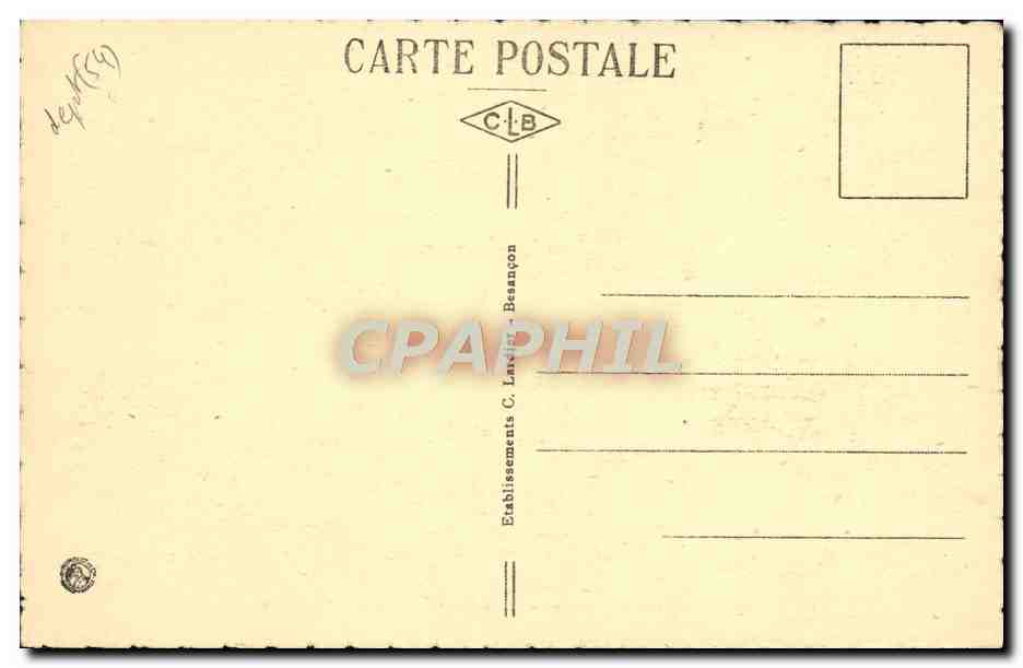 CPA Nancy Place Stanislas Theatre et Grand Hotel — Verso