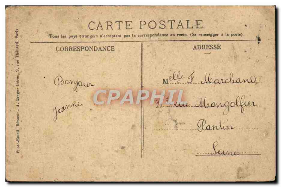 CPA Charmes Sur Moselle Le Grand Pont — Rückseite