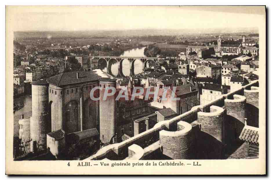 Albi — Vue générale prise de la Cathédrale — LL.