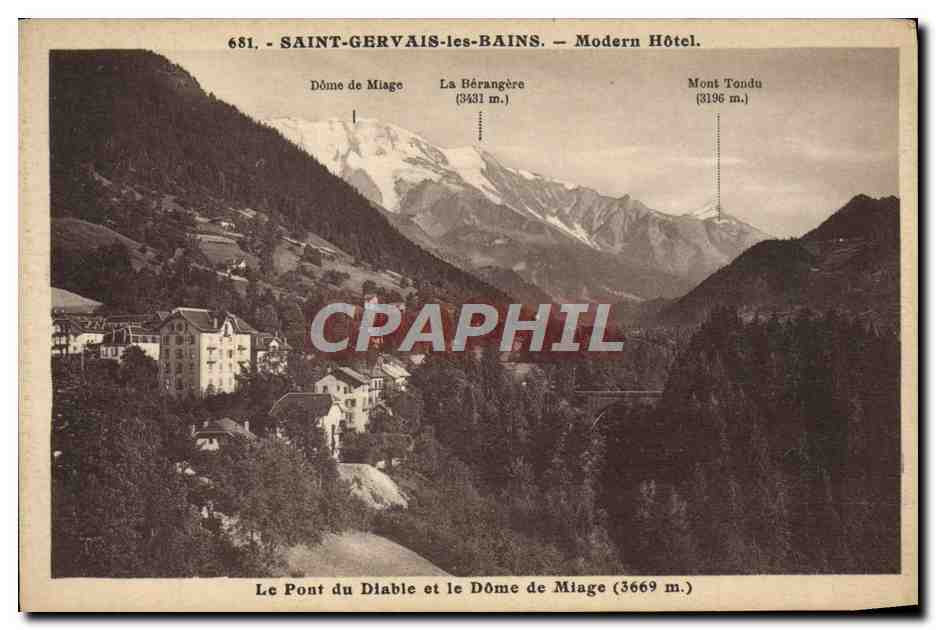 Saint-Gervais-les-Bains - Moderne Hotel - Uitzicht op de bergen Miage, Bérangère en Tondu
