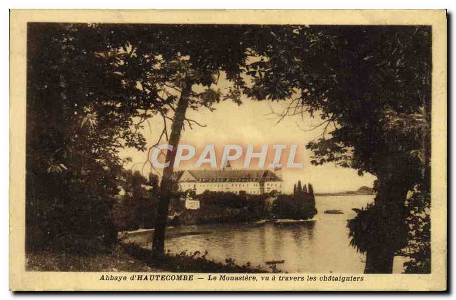 CPA Abbaye d'Hautecombe Le Monastere Vu Travers les Chataigniers