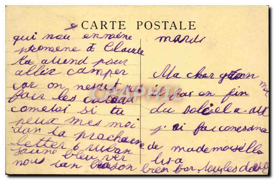 CPA Abbaye d'Hautecombe Le Monastere Vu Travers les Chataigniers — Rückseite