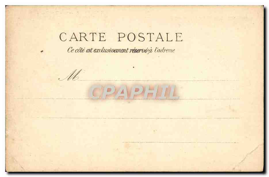 CPA Paris Exposition Universelle de 1900 Le Genie civil — Rückseite