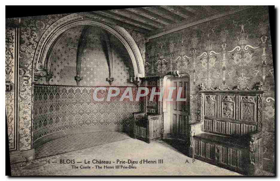CPA Blois Le Chateau Prie Dieu d'Henri III