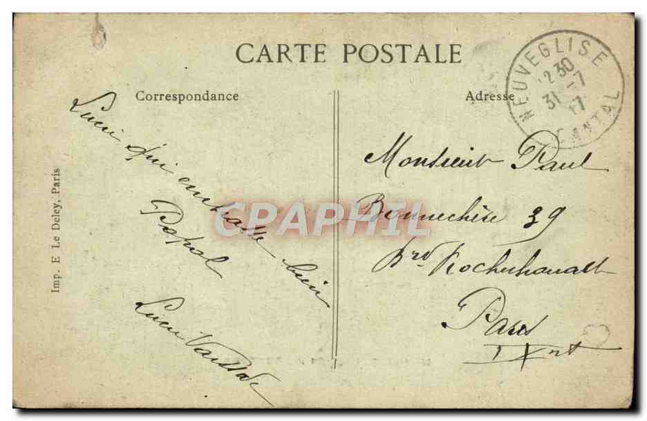 CPA Une Famille En Villegiature Oies — Rückseite