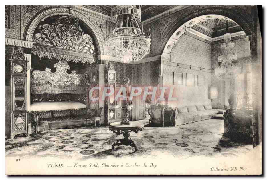 CPA Tunis Kassar Said Chambre a Coucher du Bey