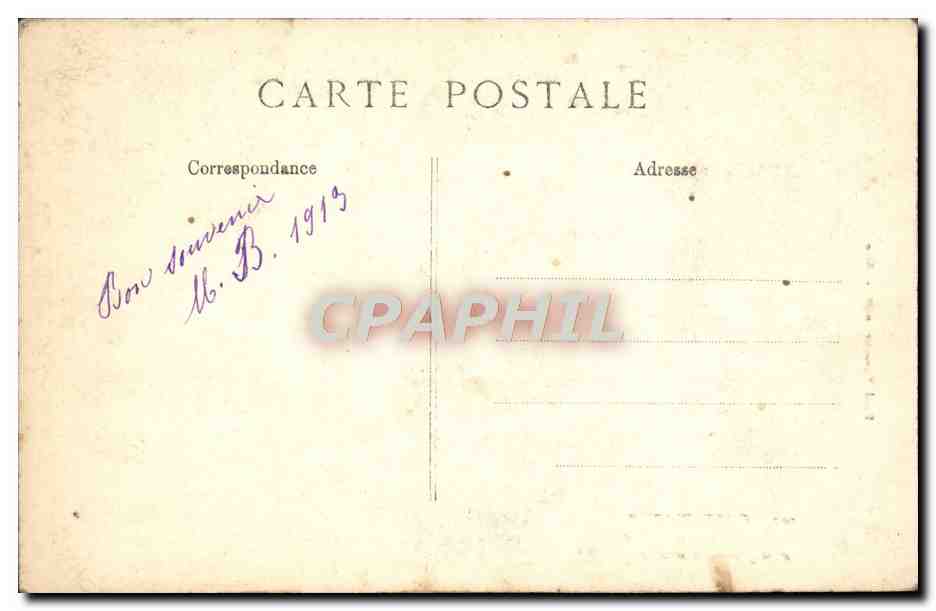 CPA Nice Le Jardin Public et la jetee Promenade — Rückseite