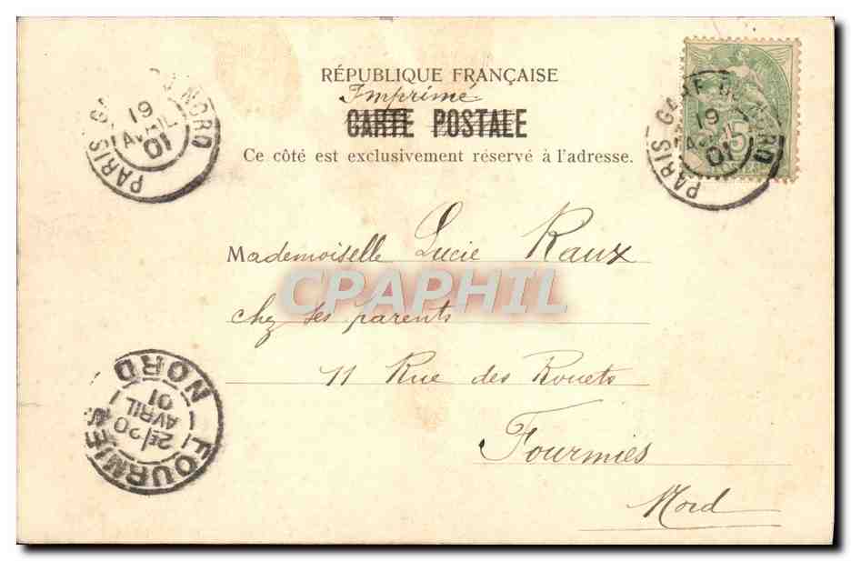 CPA Paris Palais des Invalides — Rückseite