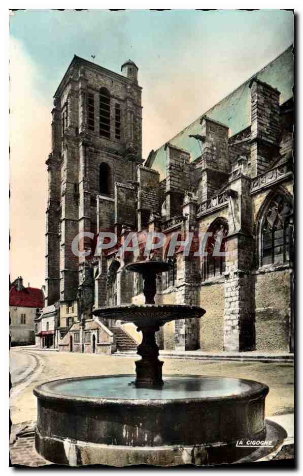 CPM Sezanne La Fontaine et L'Eglise St Denis