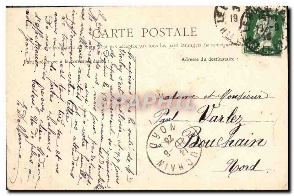 CPA Vichy Statue du Genie De La Republique Inauguree le 4 avril 1904 — Rückseite