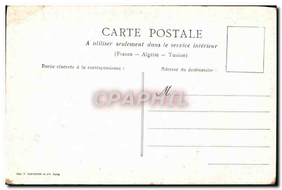 CPA Paris Le Triomphe De La Republique Lion — Rückseite