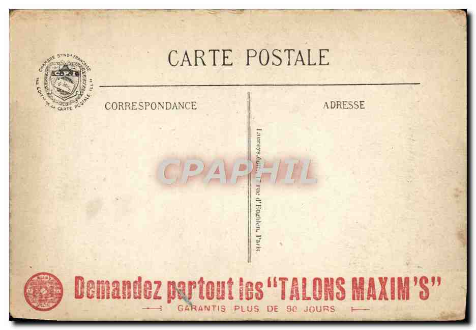 CPA Le Clos Propriete de M Poincare a Sampigny Publicite Talons Maxim's — Reverso