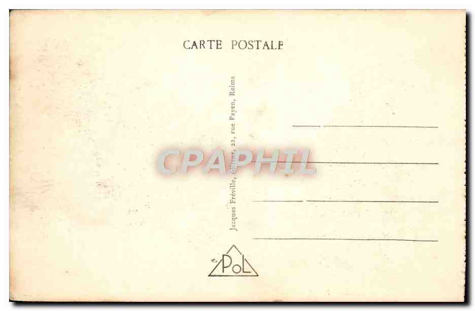 Reims - Vue générale - Au premier plan, le Jardin Colbert — Verso