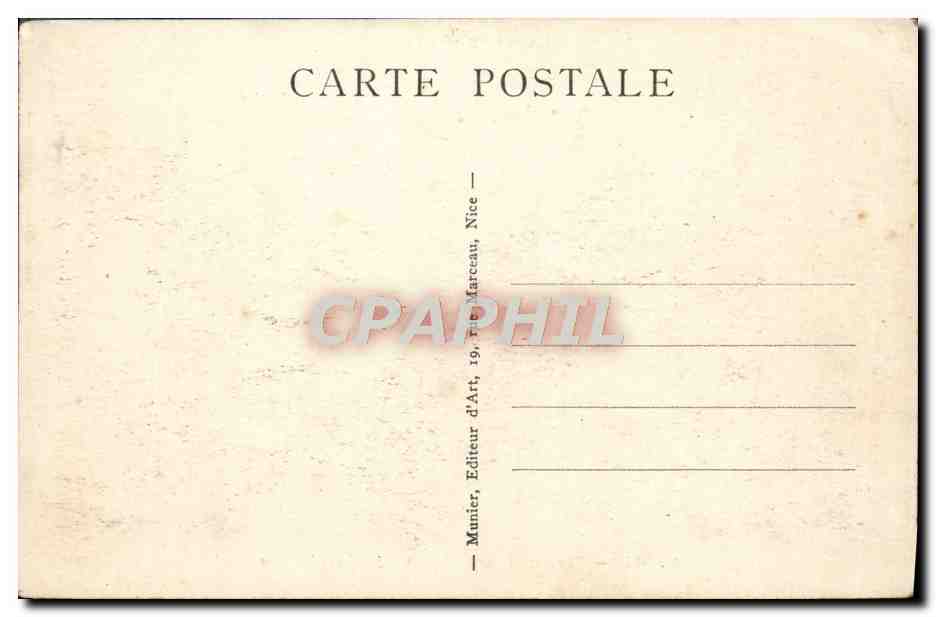 CPA Nice Promenade des Anglais et Jardin Albert 1er — Rückseite