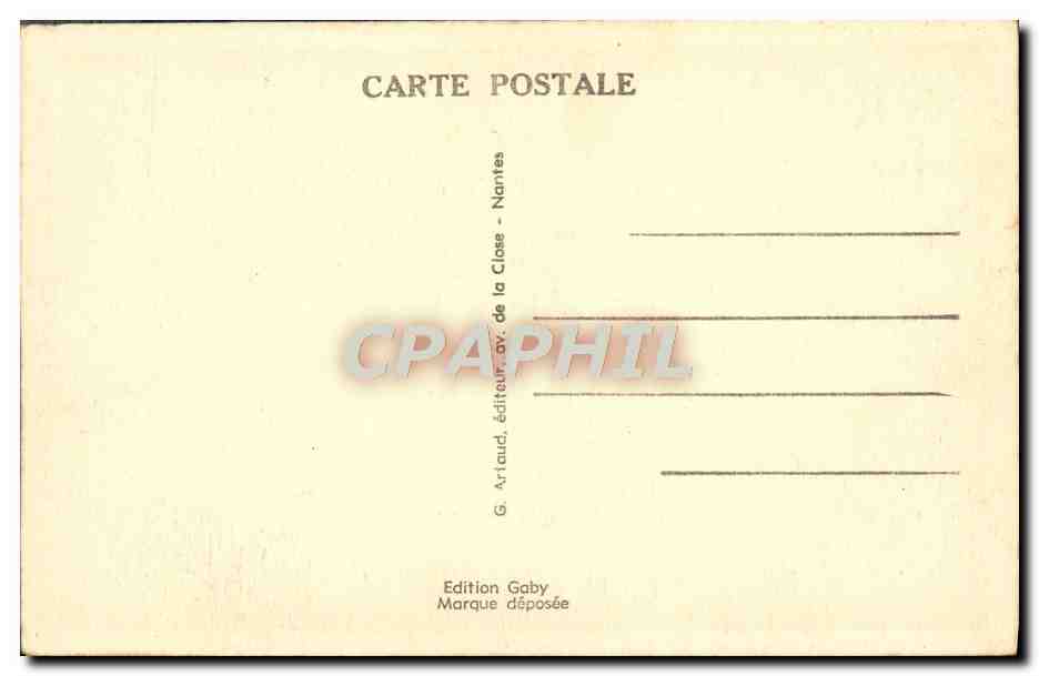 Île de Noirmoutier (Vendée) — Entrée du Château — Gaby, n°91 — Verso