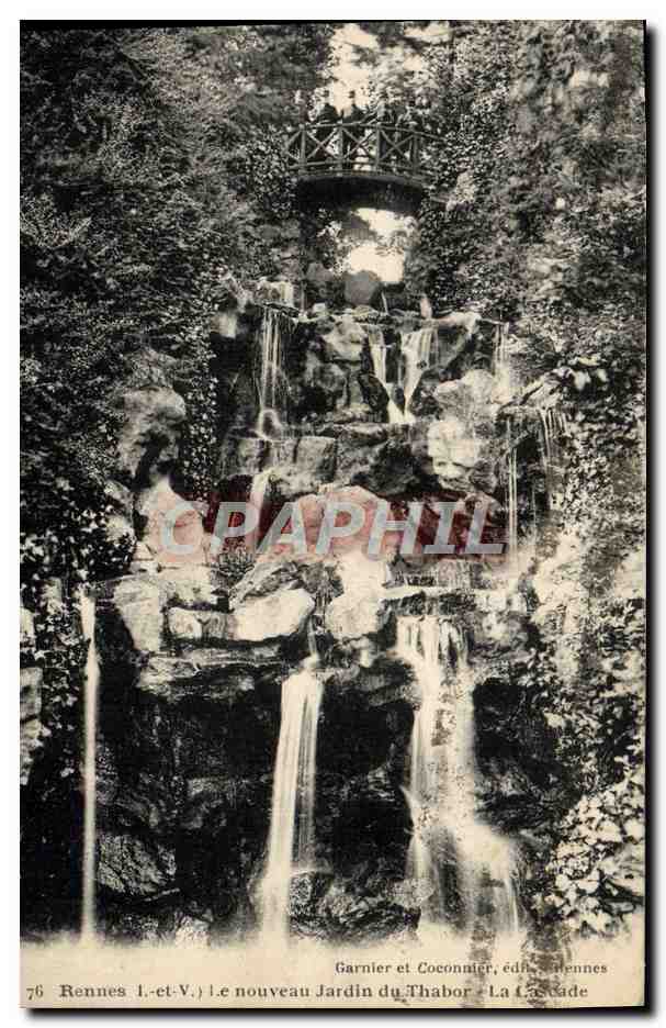 Le nouveau Jardin du Thabor - La Cascade — Garnier et Coconnier, édit., Rennes
