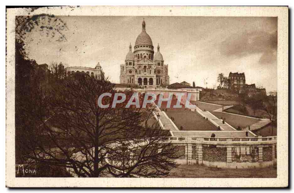 CPA Paris Basilique du Sacre Coeur Montmartre