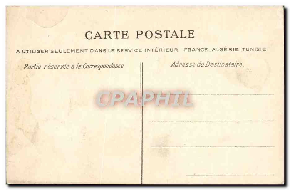 CPA Paris Place De La Concorde Ministere de la marine  — Rückseite