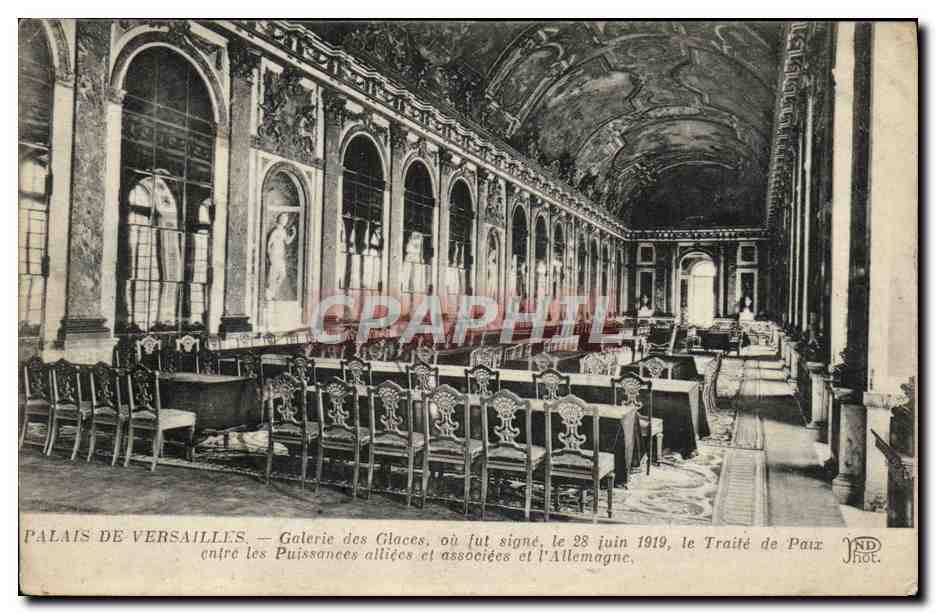 CPA Paris De Versailles Galerie Des Glaces Traite de Paix 