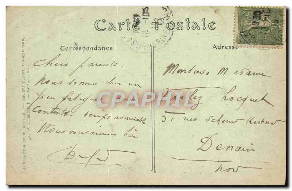CPA Paris De Versailles Galerie Des Glaces Traite de Paix  — Verso