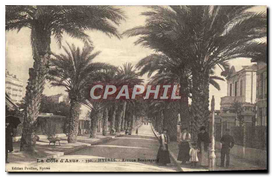 CPA La Cote d'Azur Hyeres Avenue Beaurgard