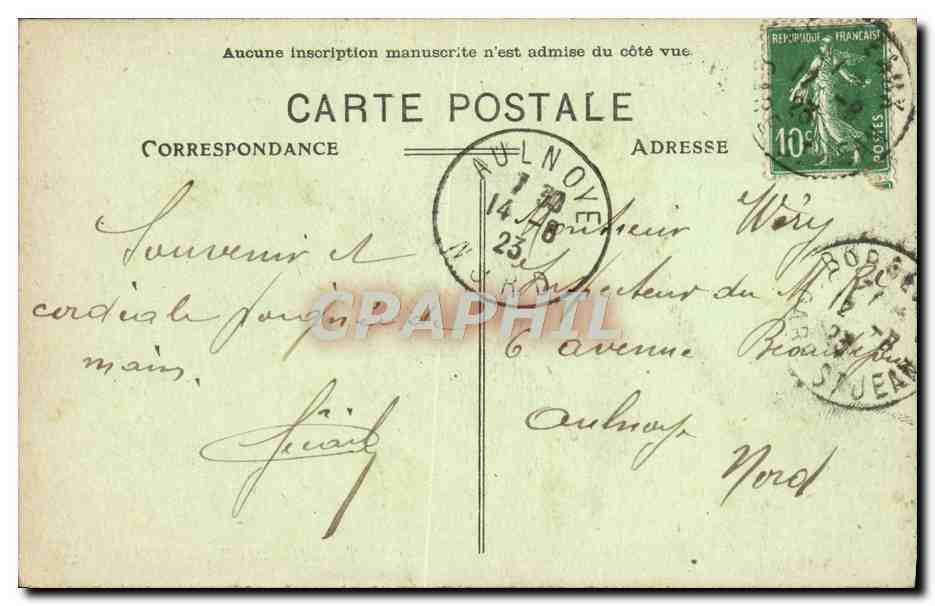 CPA Bordeaux La Rade Bateaux — Verso