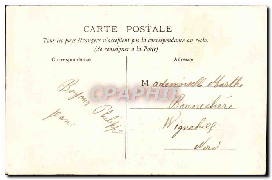CPA Chateau De Marchais appartenant au prince de Monaco — Rückseite