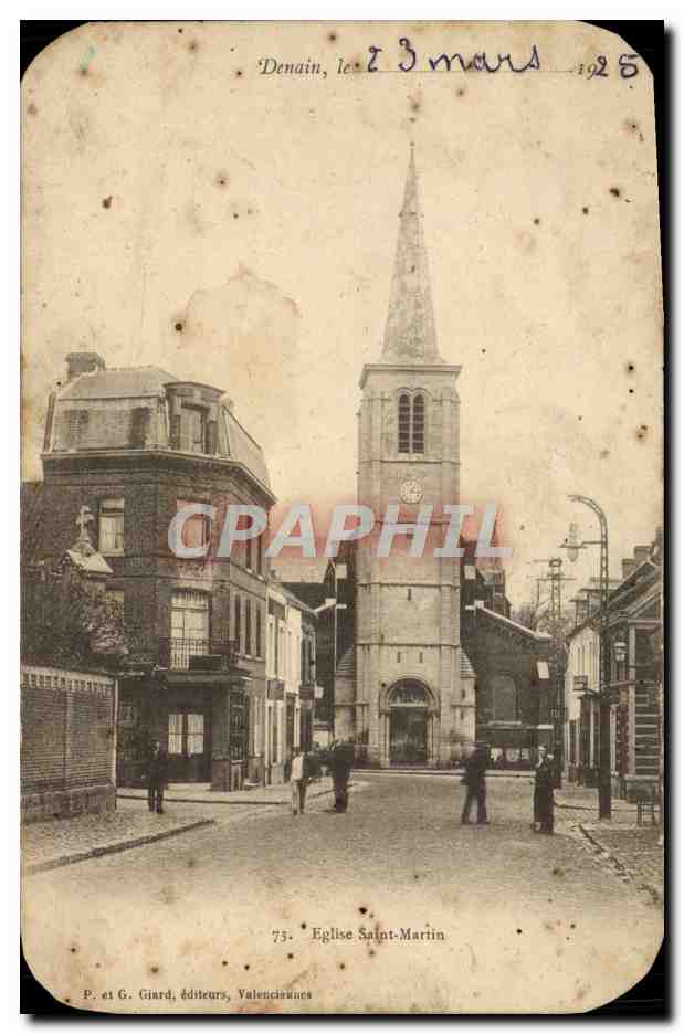 CPA Denain Le Eglise Saint Martin