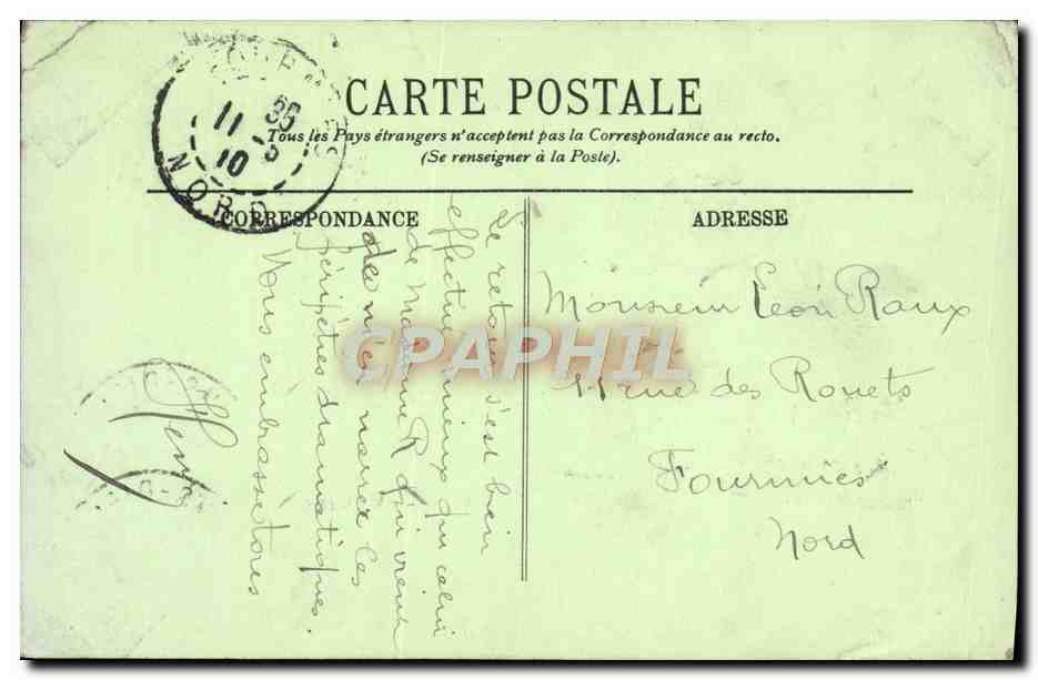 CPA Reims Etablissement Pommery Et Boulevard Gerbert — Verso