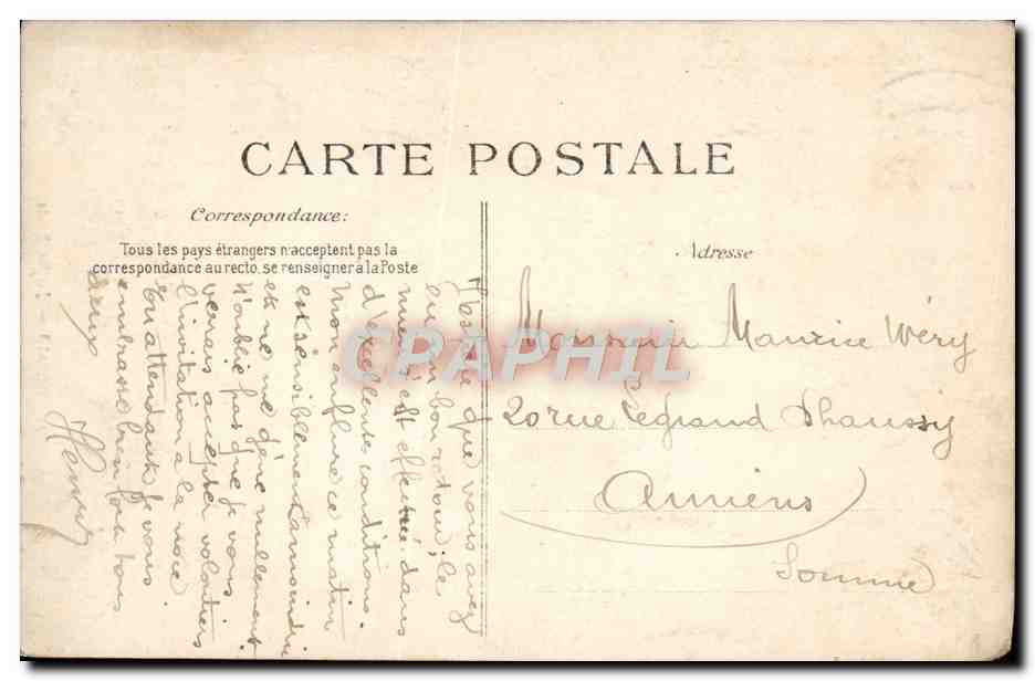 Reims — Jardin École — Éditeur E.P.D. n°39 — Verso