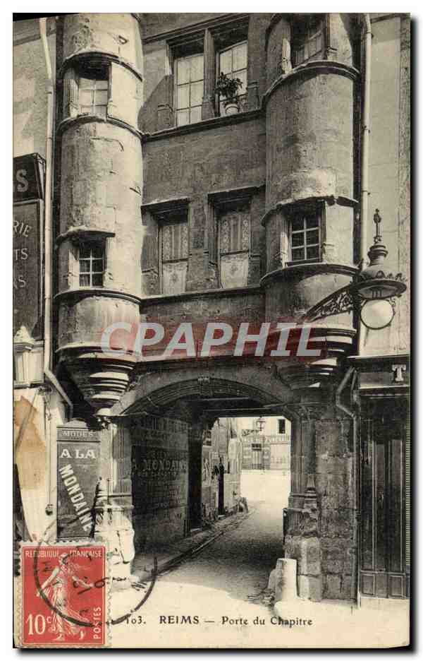 Reims — Porte du Chapitre — A. La Mondaine