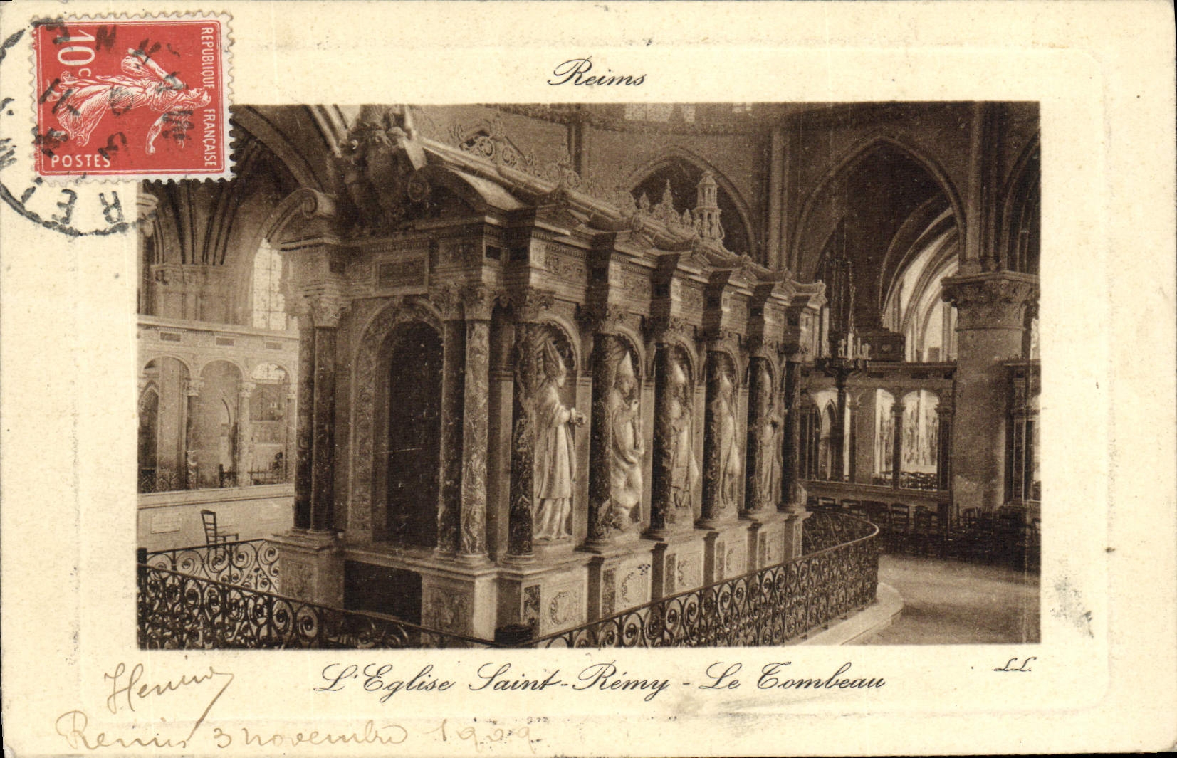 CPA Reims L'Eglise Saint Remy Le tombeau