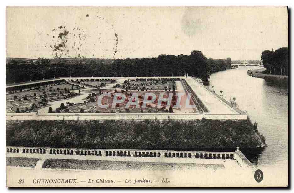 CPA Chenonceaux Le Chateau Les Jardins